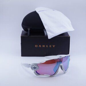 Oakley OO9290 929021 Shield Sunglasses - White/Prizm Sapphire